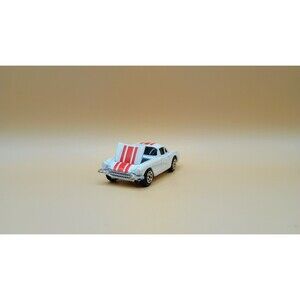 Vintage 1957 White Corvette Coupe w/ Opening Hood  Kidco Hong Kong
